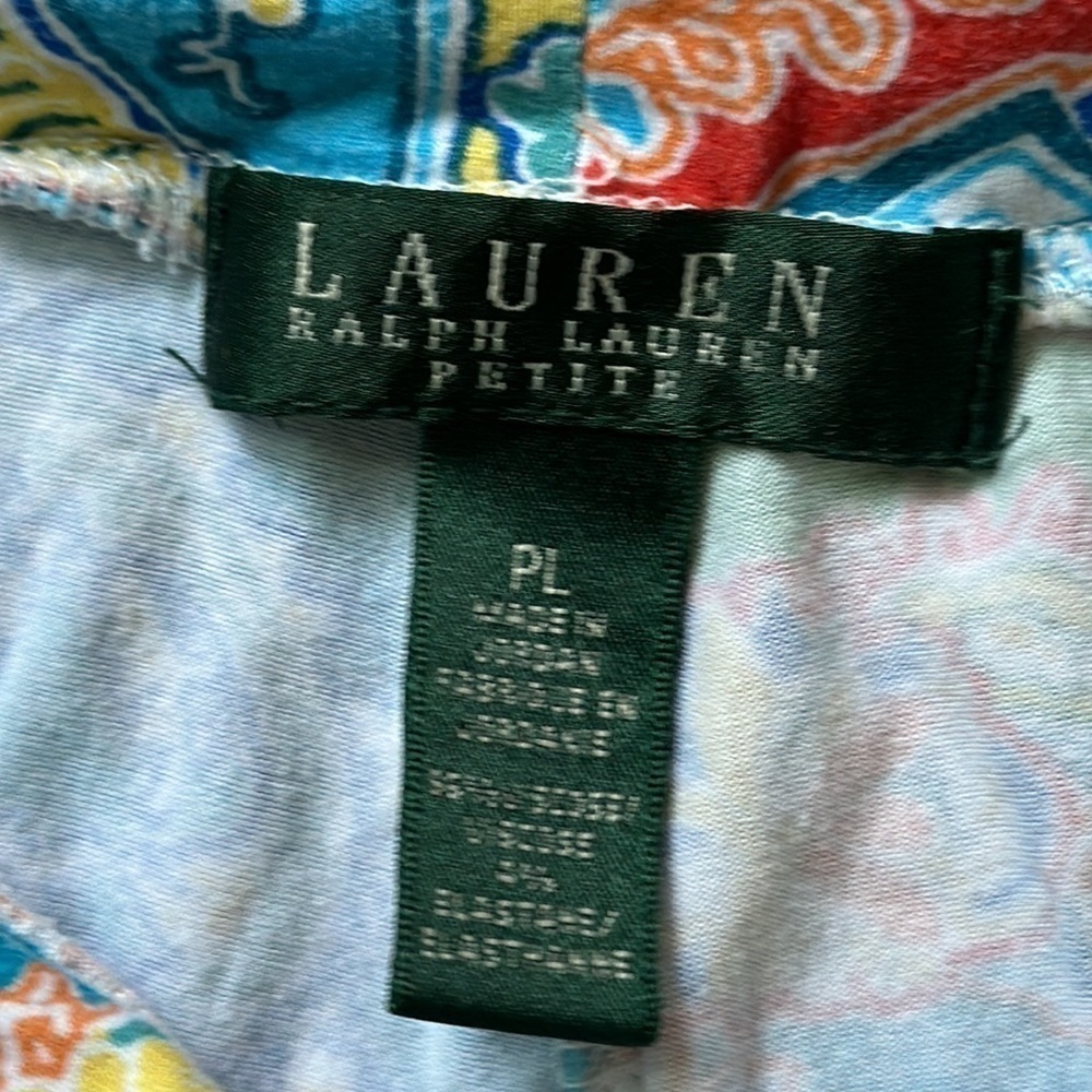 Lauren Ralph Lauren pajama pants online multicolored bohemian petite large - Picture 3 of 9